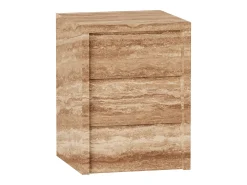 Mesa auxiliar de travertino – nogal – Pelican