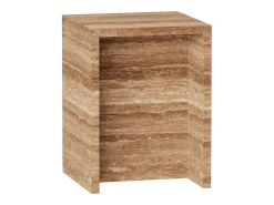 Mesa auxiliar de travertino – nogal – Falcon
