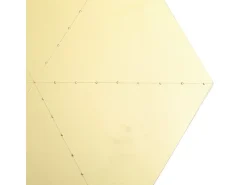 Mesa auxiliar dorado 35x50x50 cm