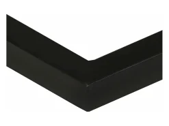 Mesa auxiliar forma de U madera maciza de acacia 45x30x61 cm