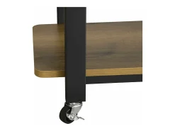 Mesa Auxiliar Giratoria Mesa de Ordenador en Forma de L Escritorio de Esquina en Estilo Industrial 133 x 69 x 30 cm FWT83-PF SoBuy ES