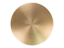 Mesa auxiliar LECCO de latón y mármol Ø 51cm