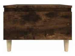 Mesa auxiliar madera contrachapada roble ahumado 50x46x35 cm