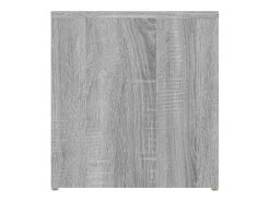 Mesa auxiliar madera contrachapada gris Sonoma 59x36x38 cm