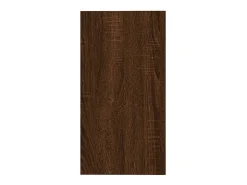 Mesa auxiliar madera contrachapada roble marrón 50x26x50 cm
