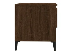 Mesa auxiliar madera contrachapada roble marrón 50x46x50 cm