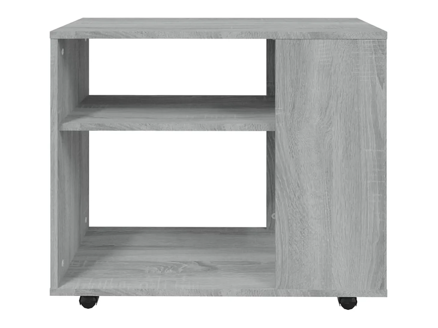 Mesa auxiliar madera contrachapada gris Sonoma 70x35x55 cm