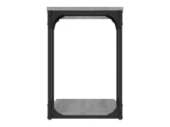 Mesa auxiliar madera contrachapada gris Sonoma 50x35x52 cm