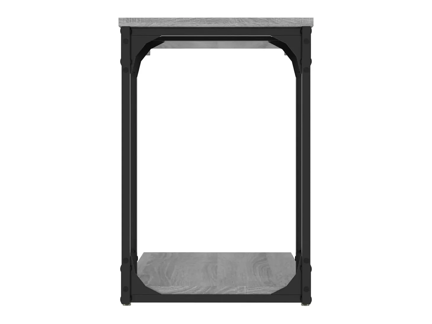 Mesa auxiliar madera contrachapada gris Sonoma 50x35x52 cm