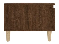 Mesa auxiliar madera contrachapada roble marrón 50x46x35 cm