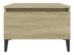 Mesa auxiliar madera contrachapada roble Sonoma 50x46x35 cm