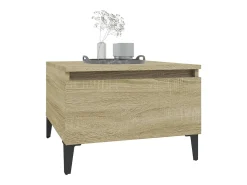 Mesa auxiliar madera contrachapada roble Sonoma 50x46x35 cm