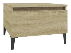 Mesa auxiliar madera contrachapada roble Sonoma 50x46x35 cm