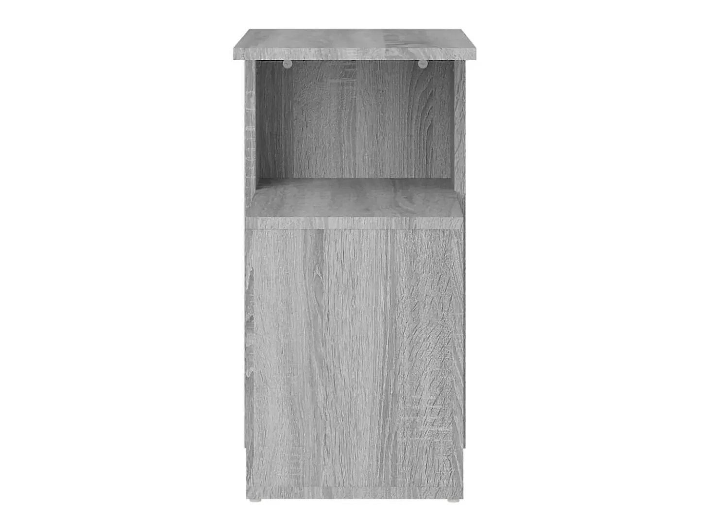 Mesa auxiliar madera contrachapada gris Sonoma 36x30x56 cm