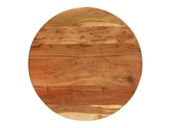 Mesa auxiliar madera de acacia y hierro fundido 60x(42-62) cm ES259282