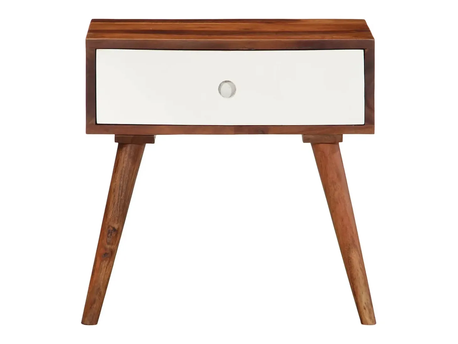 Mesa auxiliar madera maciza acacia 45x30x45 cm