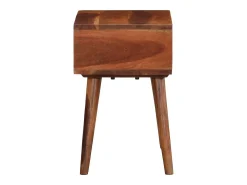 Mesa auxiliar madera maciza acacia 45x30x45 cm