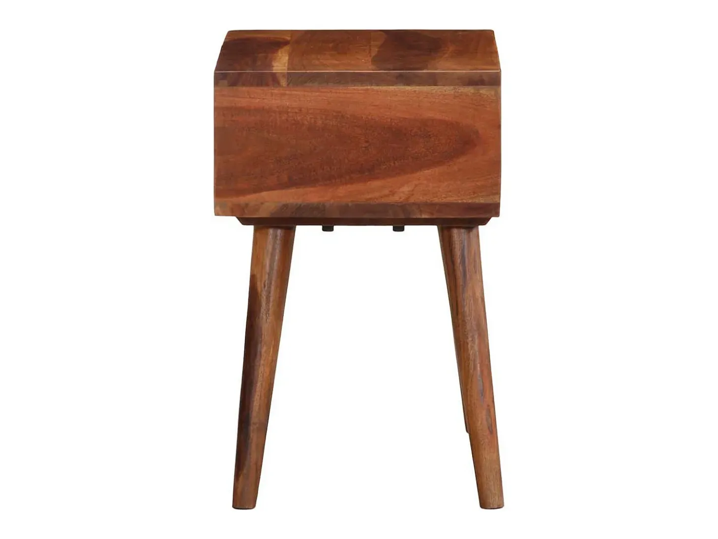 Mesa auxiliar madera maciza acacia 45x30x45 cm
