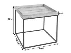Mesa auxiliar MCW-K71, marrón oscuro