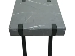 Mesa auxiliar MCW-L54, aspecto mármol gris