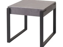 Mesa auxiliar MCW-L53, aspecto mármol gris