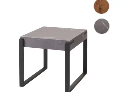 Mesa auxiliar MCW-L53, aspecto mármol gris