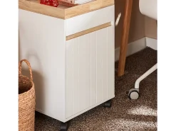 Mesa Auxiliar Mesa de Centro con 1 Puerta ASK03-W SoBuy ES