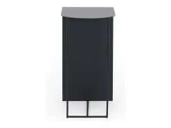 Mesa auxiliar metalica negra