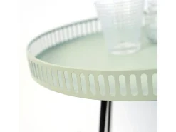 Mesa auxiliar MOA Vinthera acero verde claro Ø38x49 cm