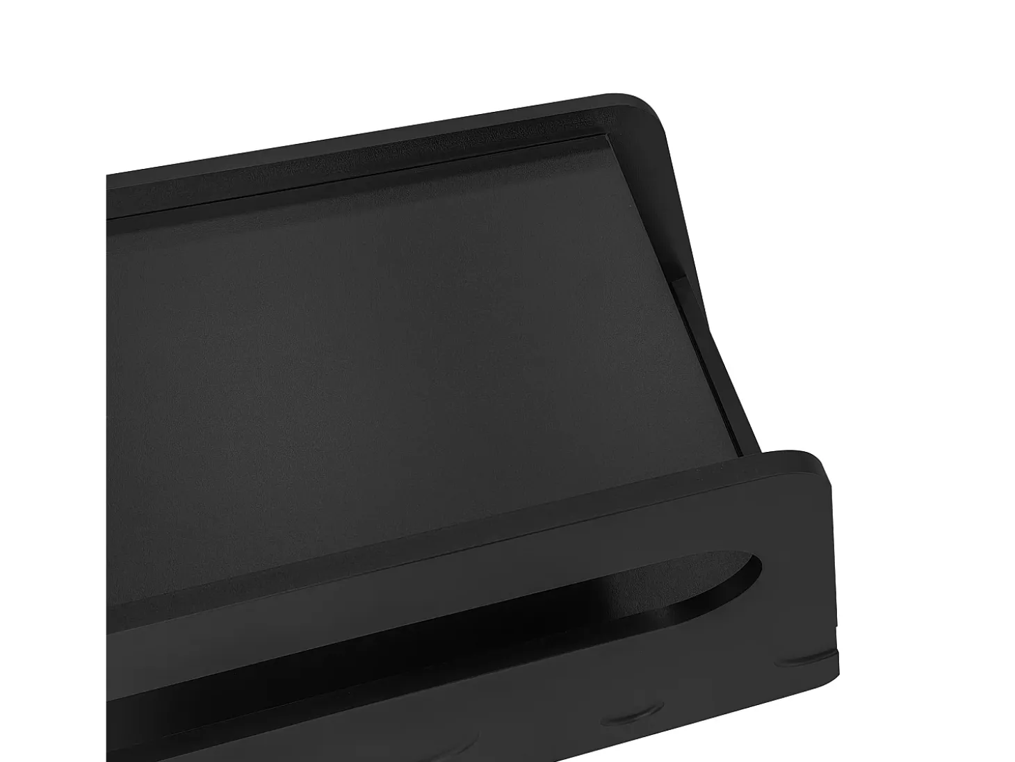 Mesa auxiliar móvil con estantes de almacenaje, aparador - 81x33x51,5 cm - MDF - Negro