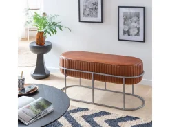 Mesa auxiliar negra Marguerite elegante de metal para una sala de estar moderna