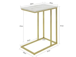 Mesa Auxiliar para sofá Consola Mesita de Noche Mesa para portátil FBT87-G SoBuy ES