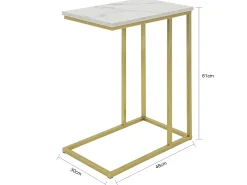 Mesa Auxiliar para sofá Consola Mesita de Noche Mesa para portátil FBT87-G SoBuy ES
