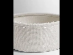 Mesa auxiliar redonda con cesta de almacenamiento - H51 cm