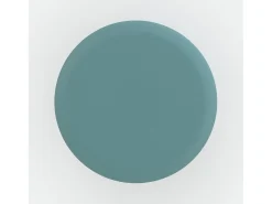 Mesa auxiliar redonda de metal azul - Aglaé