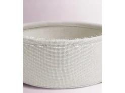 Mesa auxiliar redonda Valora con cesta | Rosa | Mesita de noche