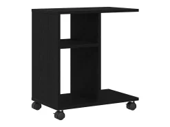 Mesa Auxiliar Roble negro 50 x 30 x 55 cm Madera contrachapada