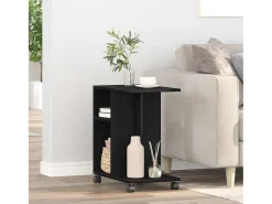 Mesa Auxiliar Roble negro 50 x 30 x 55 cm Madera contrachapada