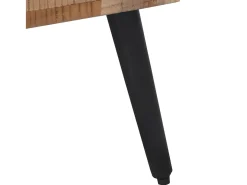 Mesa auxiliar teca reciclada maciza 40x40x45 cm