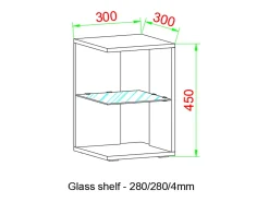 Mesa auxiliar y mesa de centro Elani Blanco AL. 45 x AN. 30 x P. 30 cm