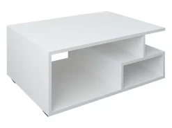 Mesa auxiliar y mesa de centro Sulas Blanco AL. 40 x AN. 80 x P. 50 cm