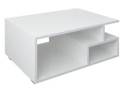 Mesa auxiliar y mesa de centro Sulas Blanco AL. 40 x AN. 80 x P. 50 cm