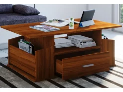 Mesa auxiliar y mesa de centro Junata Tuercas AL. 44 x AN. 110 x P. 52 cm