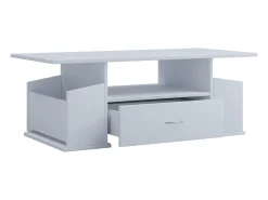 Mesa auxiliar y mesa de centro Junata Blanco AL. 44 x AN. 110 x P. 52 cm