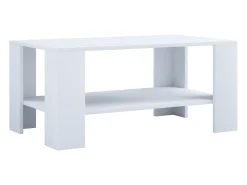 Mesa auxiliar y mesa de centro Dalus Blanco AL. 41 x AN. 90 x P. 53 cm