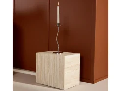 Mesa auxiliar York beige.