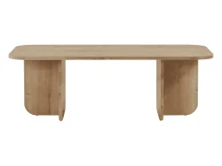 Mesa baja rectangular con tablero de bordes redondeados L120 cm - BECAJ