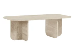 Mesa baja rectangular con tablero de bordes redondeados L120 cm - BECAJ