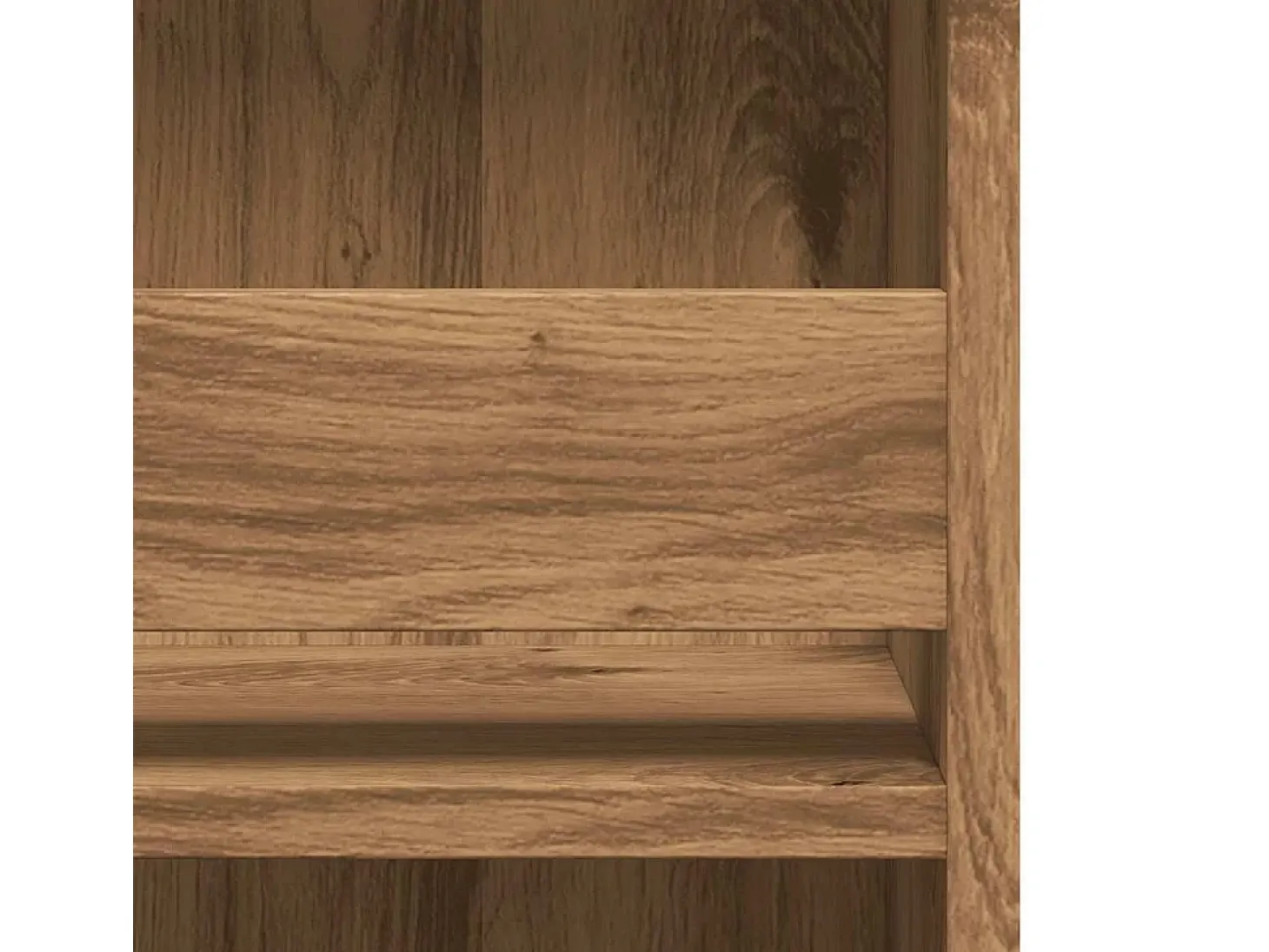 Mesa bar con estante almacenaje roble artisan 102x50x103,5 cm