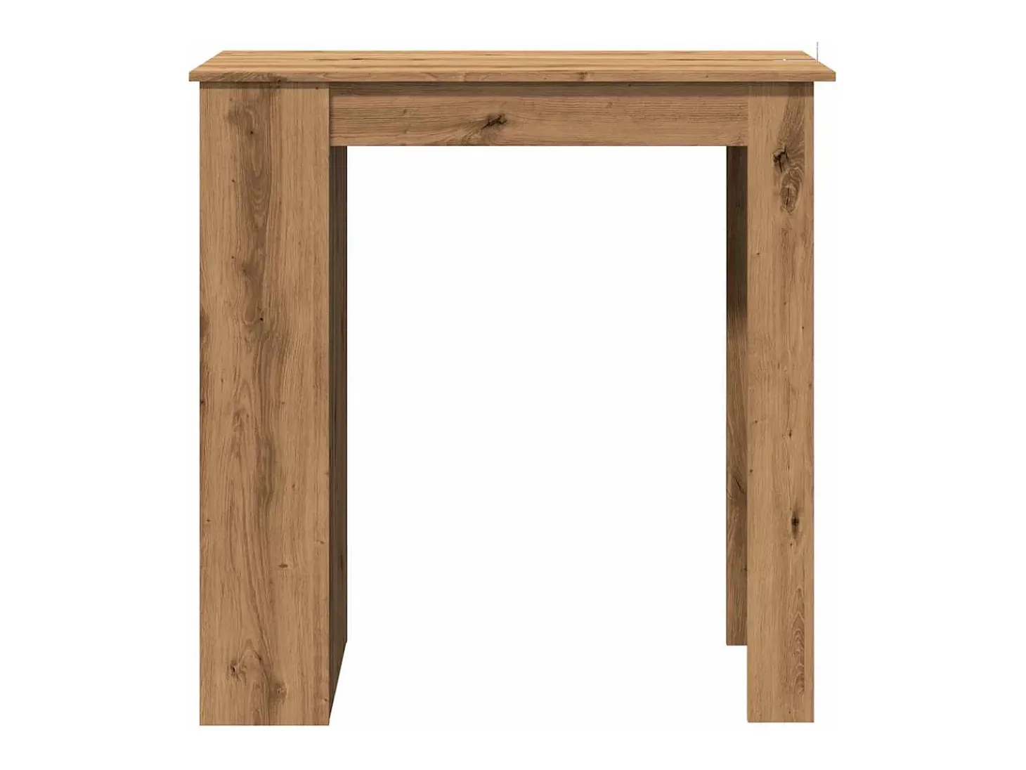 Mesa bar con estante almacenaje roble artisan 102x50x103,5 cm